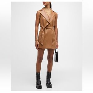 Alice + Olivia vegan belted vest